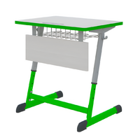 Парта NOMAD одноместная регулируемая по высоте с антивандальной кромкой - fgospostavki.ru - Апрелевка