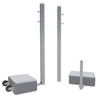 Бадминтонные стойки мобильные (с противовесами, на колесах) - fgospostavki.ru - Апрелевка