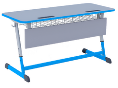 Парта NOMAD двухместная регулируемая по высоте с антивандальной кромкой - fgospostavki.ru - Апрелевка