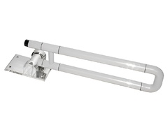 Поручень откидной с антибактериальным покрытием (белый) - fgospostavki.ru - Апрелевка