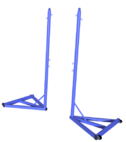 Стойка для бадминтона передвижная без противовеса (без сетки, 2 штуки) - fgospostavki.ru - Апрелевка