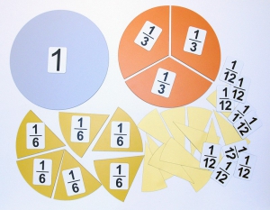 Набор магнитных карточек "Доли и дроби - 3" - fgospostavki.ru - Апрелевка