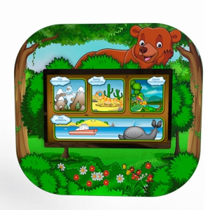 Профессиональный сенсорный настенный логопедический комплекс "Мишка" Logo 2 - fgospostavki.ru - Апрелевка