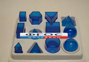 Набор прозрачных геометрических тел разборный (12 предметов) малый - fgospostavki.ru - Апрелевка