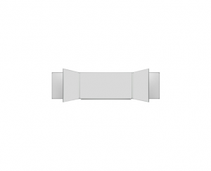 Доска магнитно-маркерная настенная пятиэлементная белая полимерная (3000*1000) - fgospostavki.ru - Апрелевка