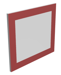 Щит баскетбольный навесной на шведскую стенку (ламинированная фанера), размер 400х450 миллиметров - fgospostavki.ru - Апрелевка