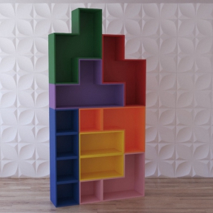 Стеллаж для игрушек "Цветная стройка" - fgospostavki.ru - Апрелевка