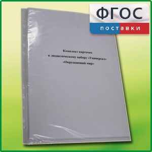 Комплект карточек к дидактическому набору «Универсал большой» «Окружающий мир» - fgospostavki.ru - Апрелевка
