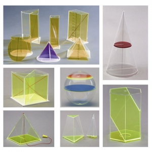 Базовый набор прозрачных геометрических тел с сечениями - fgospostavki.ru - Апрелевка