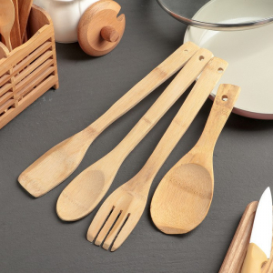 Набор кухонных принадлежностей (дерево) - fgospostavki.ru - Апрелевка