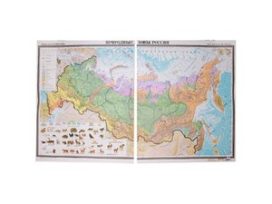 Учебная карта "Природные зоны России"  - fgospostavki.ru - Апрелевка