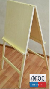 Мольберт двухсторонний деревянный Хлопушка - fgospostavki.ru - Апрелевка