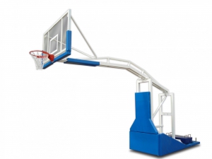 Стойка баскетбольная мобильная складная с выносом 2,25 метра с электроподъемом стрелы (без противовесов) - fgospostavki.ru - Апрелевка