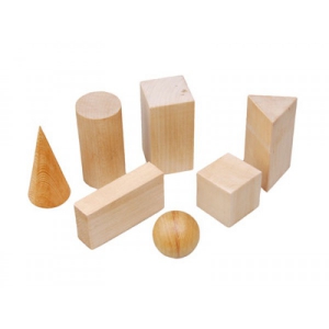 Набор "Тела геометрические" (деревянные) 14штук - fgospostavki.ru - Апрелевка