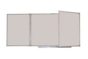 Доска магнитно-маркерная настенная трехэлементная белая полимерная (3000*1000) - fgospostavki.ru - Апрелевка