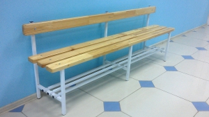 Скамья для раздевалок со спинкой (2,5 метра) - fgospostavki.ru - Апрелевка