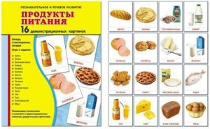 Демонстрационные карточки "Продукты питания" - fgospostavki.ru - Апрелевка