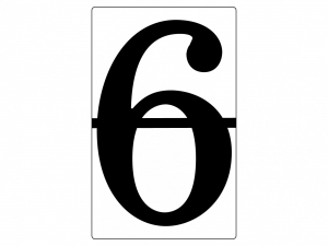 Набор магнитных карточек "Произвольный размер "6" (3 штуки) - fgospostavki.ru - Апрелевка