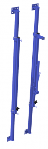 Стойки универсальные пристенные с ползуном и механизмом натяжения (комплект, без сетки) - fgospostavki.ru - Апрелевка