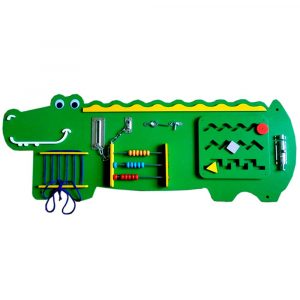 Бизиборд «Зелёный крокодильчик» - fgospostavki.ru - Апрелевка