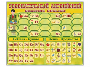 Комплект оборудования "Английский алфавит" с комплектом тематических магнитов - fgospostavki.ru - Апрелевка