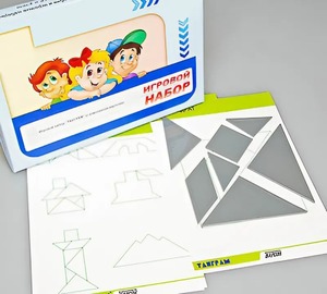 Игровой набор "Танграм" (с комплектом карточек) - fgospostavki.ru - Апрелевка