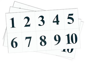 Набор цифр от 1 до 10 (для начальной школы) - fgospostavki.ru - Апрелевка