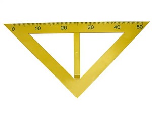 Угольник классный пластмассовый (45 и 45 градусов) - fgospostavki.ru - Апрелевка