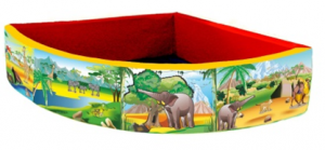 Бассейн угловой полукруглый с шелкографией - fgospostavki.ru - Апрелевка