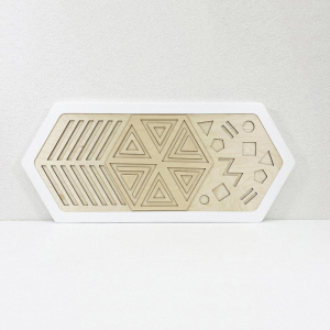 Декоративная тактильная панель - «Рельефные многоугольные формы» - fgospostavki.ru - Апрелевка