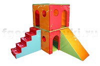 Домик игровой двухэтажный (комплект) - fgospostavki.ru - Апрелевка