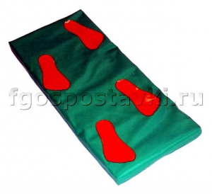 Дорожка массажная в чехле с нашитыми следами (4 следа) - fgospostavki.ru - Апрелевка