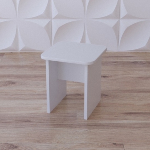 Табурет «Белый кубик» - fgospostavki.ru - Апрелевка