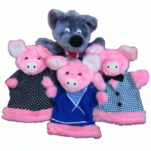 Набор перчаточных кукол "Три поросенка" - fgospostavki.ru - Апрелевка