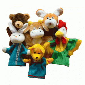 Набор перчаточных кукол "Зайкина избушка" - fgospostavki.ru - Апрелевка