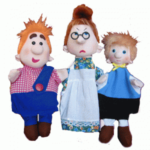 Набор перчаточных кукол "Карлсон, который живет на крыше" - fgospostavki.ru - Апрелевка