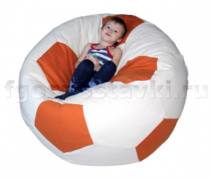 Кресло "Футбольный мяч" с гранулами с чехлом из жаккарда - fgospostavki.ru - Апрелевка