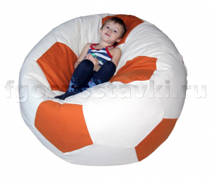 Кресло "Футбольный мяч" с гранулами с чехлом из жаккарда - fgospostavki.ru - Апрелевка