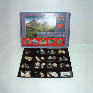 Демонстрационная коллекция "Минералы и горные породы" (40 видов) - fgospostavki.ru - Апрелевка