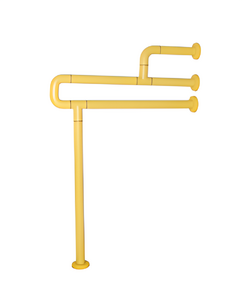 Поручень напольно-настенный с антибактериальным покрытием (желтый) - fgospostavki.ru - Апрелевка