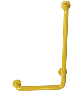 Поручень опорный L-образный вертикальный (желтый) - fgospostavki.ru - Апрелевка