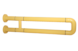 Поручень неоткидной двухопорный с антибактериальным покрытием (желтый) - fgospostavki.ru - Апрелевка