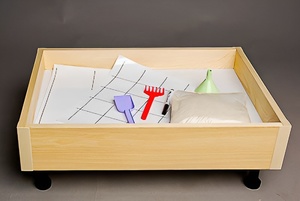 Игровой набор для экспериментов с песком "Песочница" (бук) - fgospostavki.ru - Апрелевка