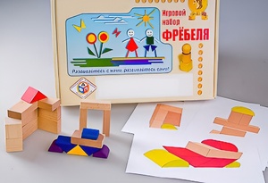 Игровой набор Фребеля "Конструктор деревянный без соединений-2" (Серия "Эксперимент") - fgospostavki.ru - Апрелевка