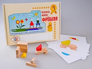 Игровой набор Фребеля "Конструктор деревянный без соединений-1" (Серия "Эксперимент") - fgospostavki.ru - Апрелевка