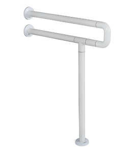 Поручень напольно-настенный с антибактериальным покрытием (белый) - fgospostavki.ru - Апрелевка