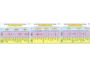 Плакаты ПРОФТЕХ "Ассортимент продовольственных товаров" (3 пл, винил, 70х100) - fgospostavki.ru - Апрелевка