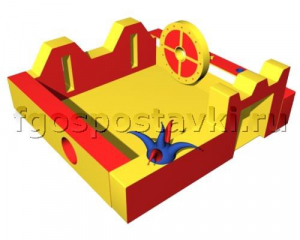 Игровой бассейн "Замок" с аппликациями и дополнительными игровыми элементами - fgospostavki.ru - Апрелевка