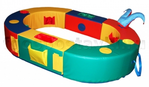 Манеж овальный 150х100х30 см (без мягкого дна) - fgospostavki.ru - Апрелевка