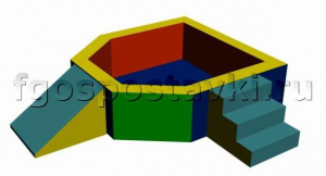 Сухой бассейн "Крепость" 1,5х1,2 метра - fgospostavki.ru - Апрелевка